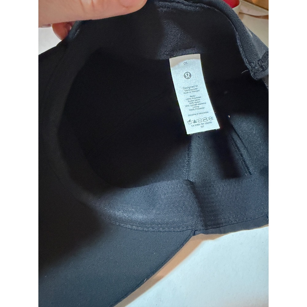 Lululemon Fast and Free Run Hat Black Adjustable Athletic Cap OS - Picture 2 of 6